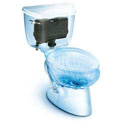 Air assisted toilet